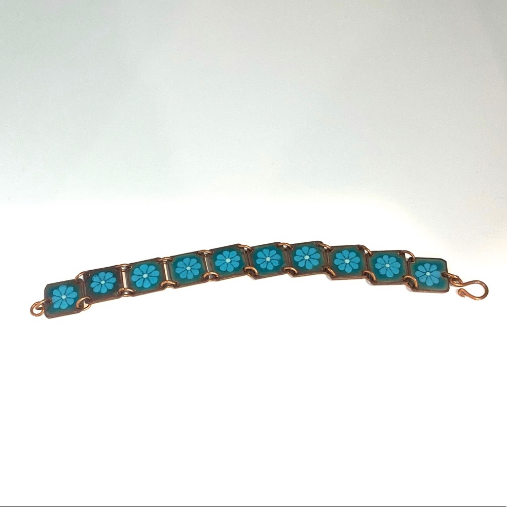 Torques Blue Patterned Bracelet - image 2